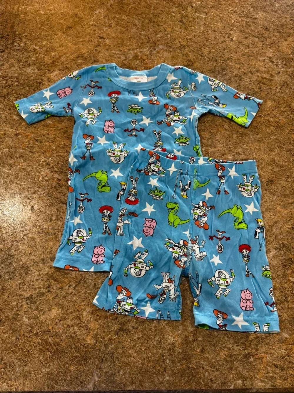 Hanna Andersson Disney Pixar Toy Story 4 Pajama Set Size 8 Blue Organic Cotton